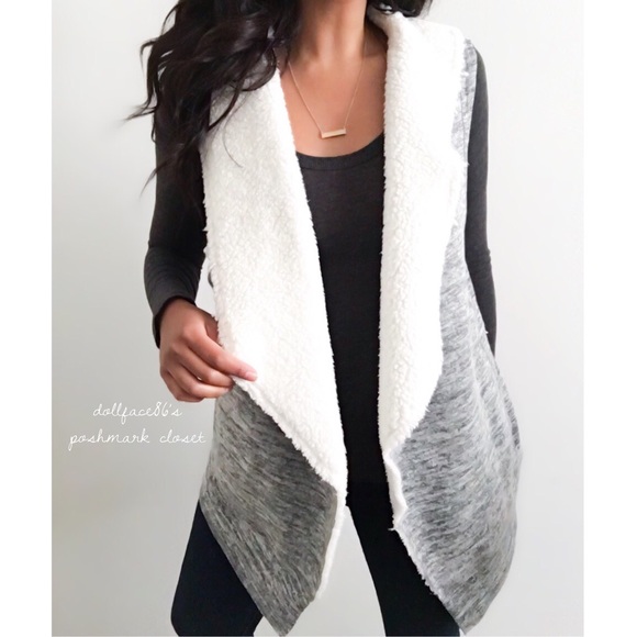 Almost Famous Jackets & Blazers - NWT Super Comfy Long Faux Shearling Lined Vest
